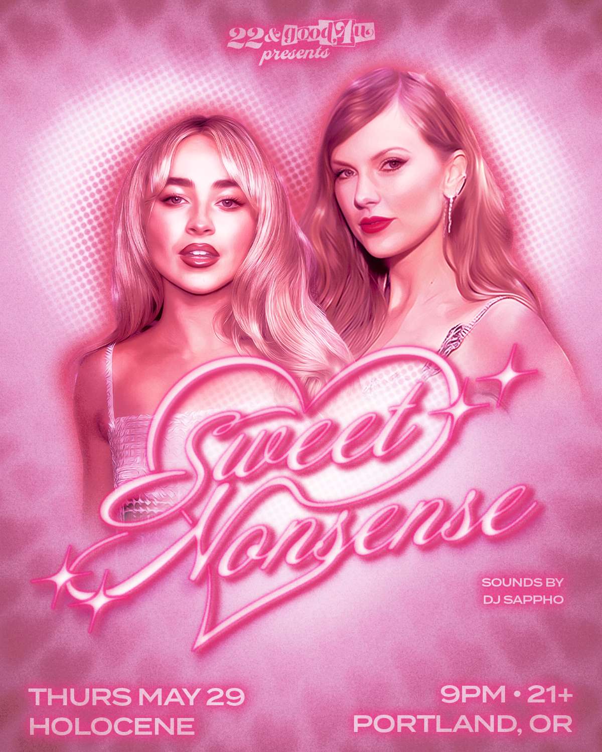 SWEET NONSENSE: TAYLOR SWIFT X SABRINA CARPENTER DANCE NIGHT! – 21+